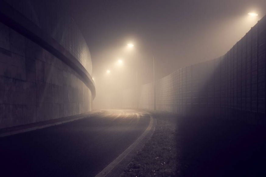 Mysterieuze lichten in de mist