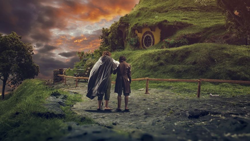 Fotograaf maakt Lord of the Rings foto's na op een tafelblad