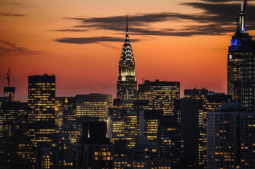 De prachtige skyline van New York De prachtige skyline van New York