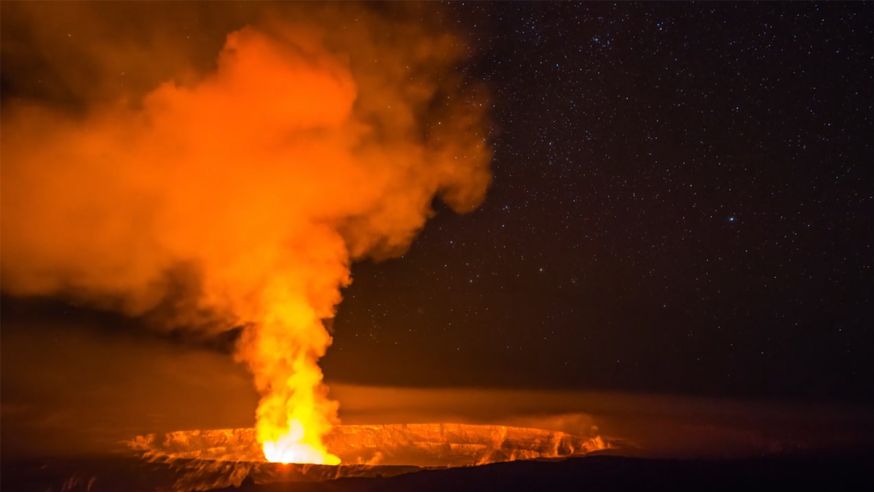 Prachtige time lapse van lava