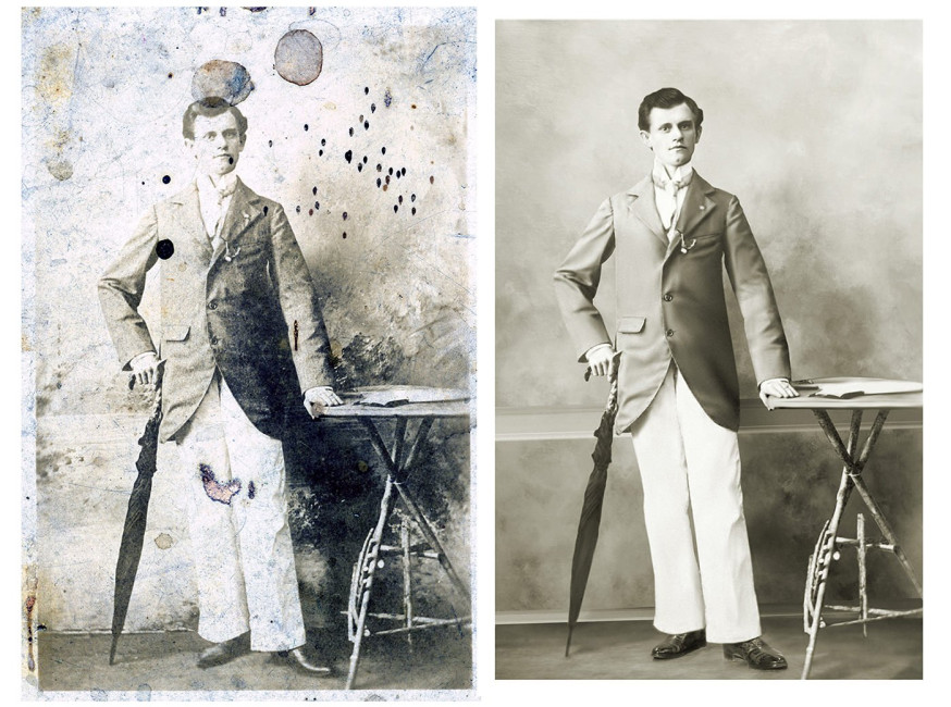 Verbazingwekkend goede foto restauraties Verbazingwekkend goede foto restauraties
