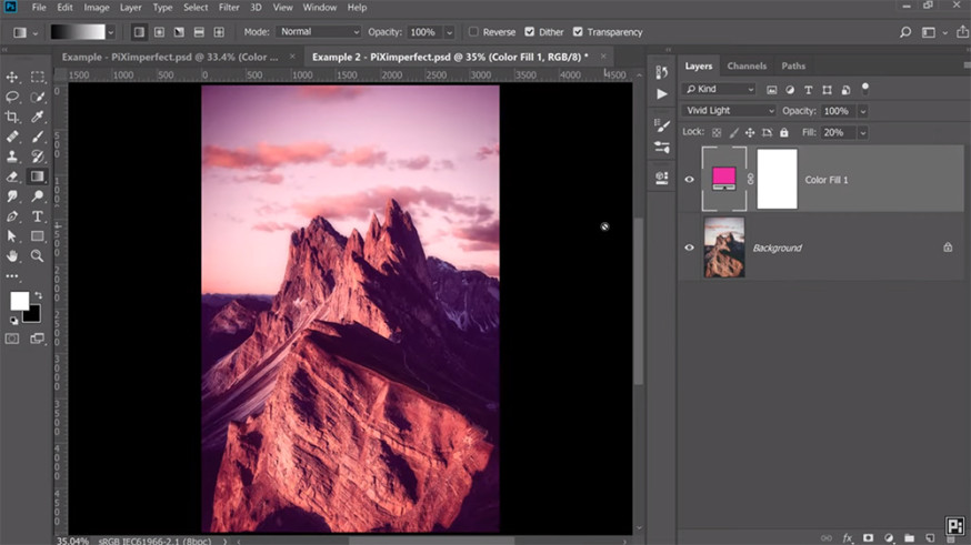 dramatische foto's Photoshop dramatische kleuren
