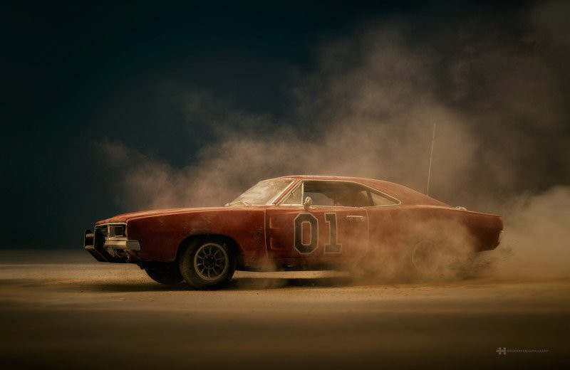 Recreaties van The Dukes of Hazzard scènes Recreaties van The Dukes of Hazzard scènes
