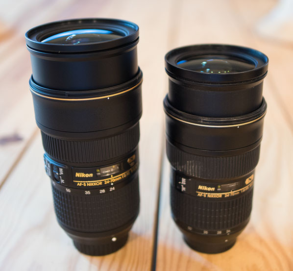 24-70mm vs 24-70mm VR