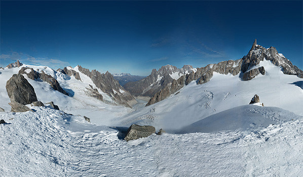 Mont Blanc panorama - zoom