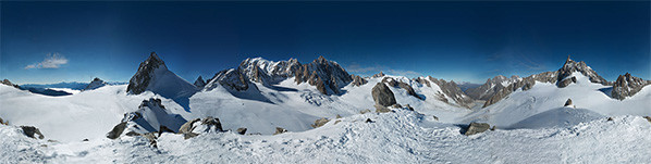 Mont Blanc panorama - compleet