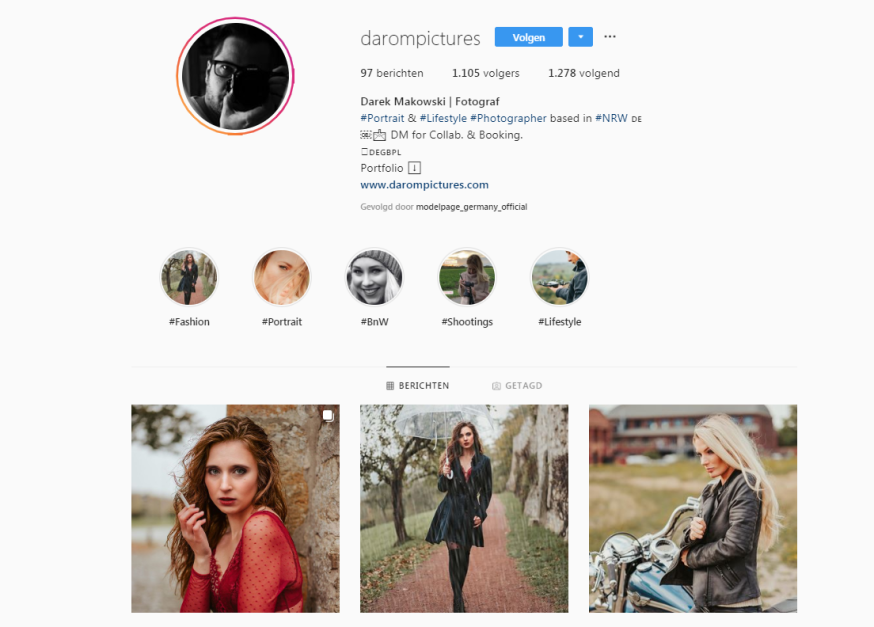Portretfotograaf Instagram Darek Makowski