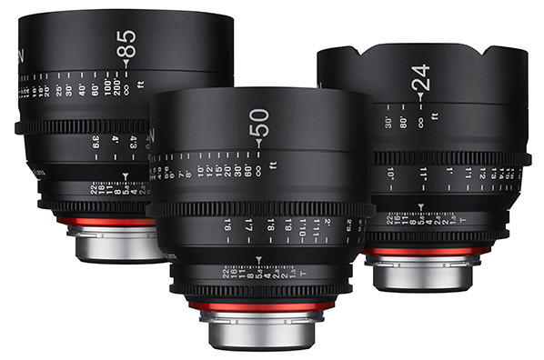 Samyang XEEN 24mm, 50mm en 85mm T1.5