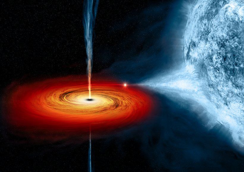 space black hole zwart gat ruimte nasa