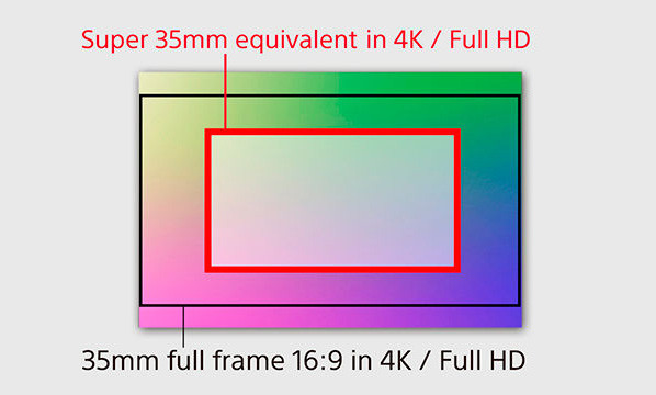 Sony A7R II video crop