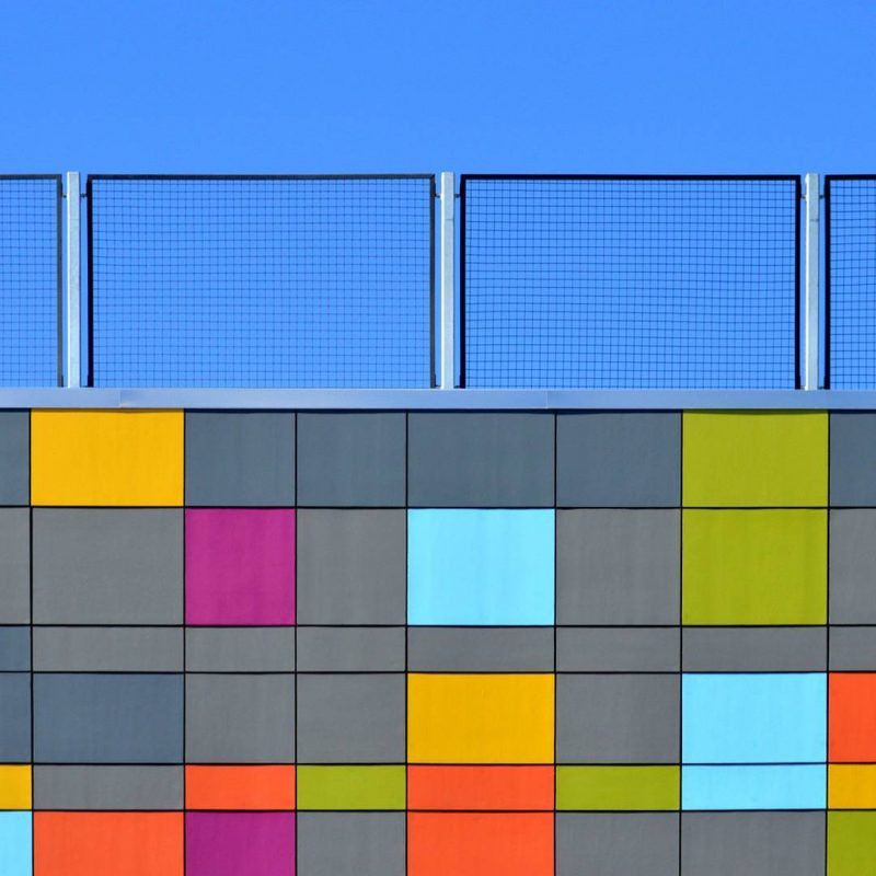 Prachtige abstracte composities van architectuur