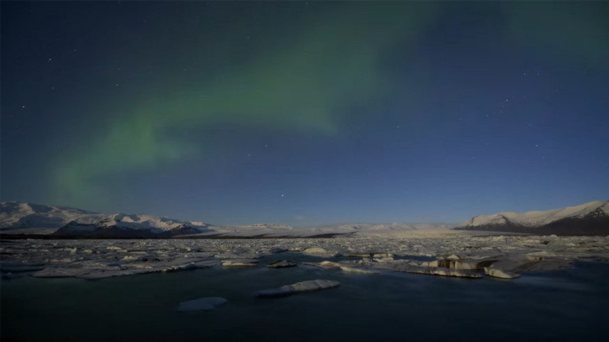 Levendige time lapse van IJsland