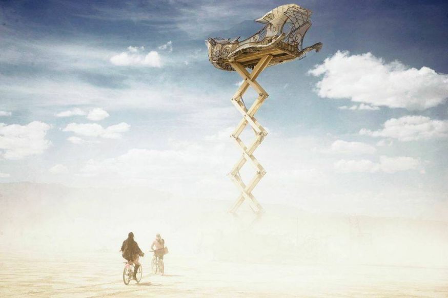 Surrealistische foto’s van Burning Man