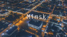 Time lapse van Minsk gefilmd met drone