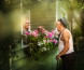 Fotograaf fotografeert oudere stellen in prille verlovingsstijl