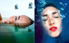 Portretten in gekleurd water