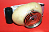 Camera gemaakt van een aardappel