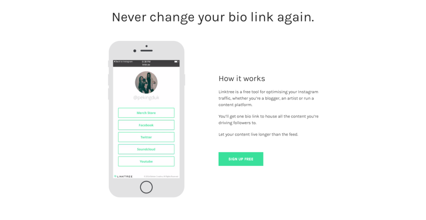 Handige tool voor fotografen op Instagram: Linktree