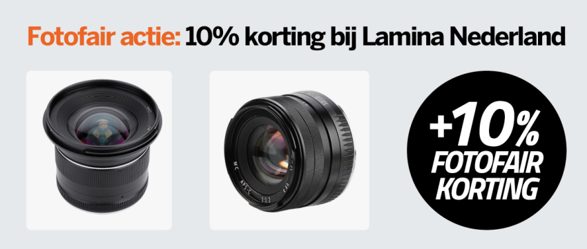 Fotofair actie: 10% korting bij Lamina Nederland